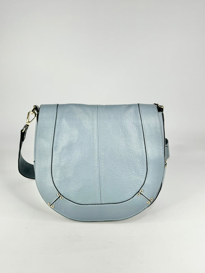 Caterina Lucchi Powder Blue Leather Cross Body Bag