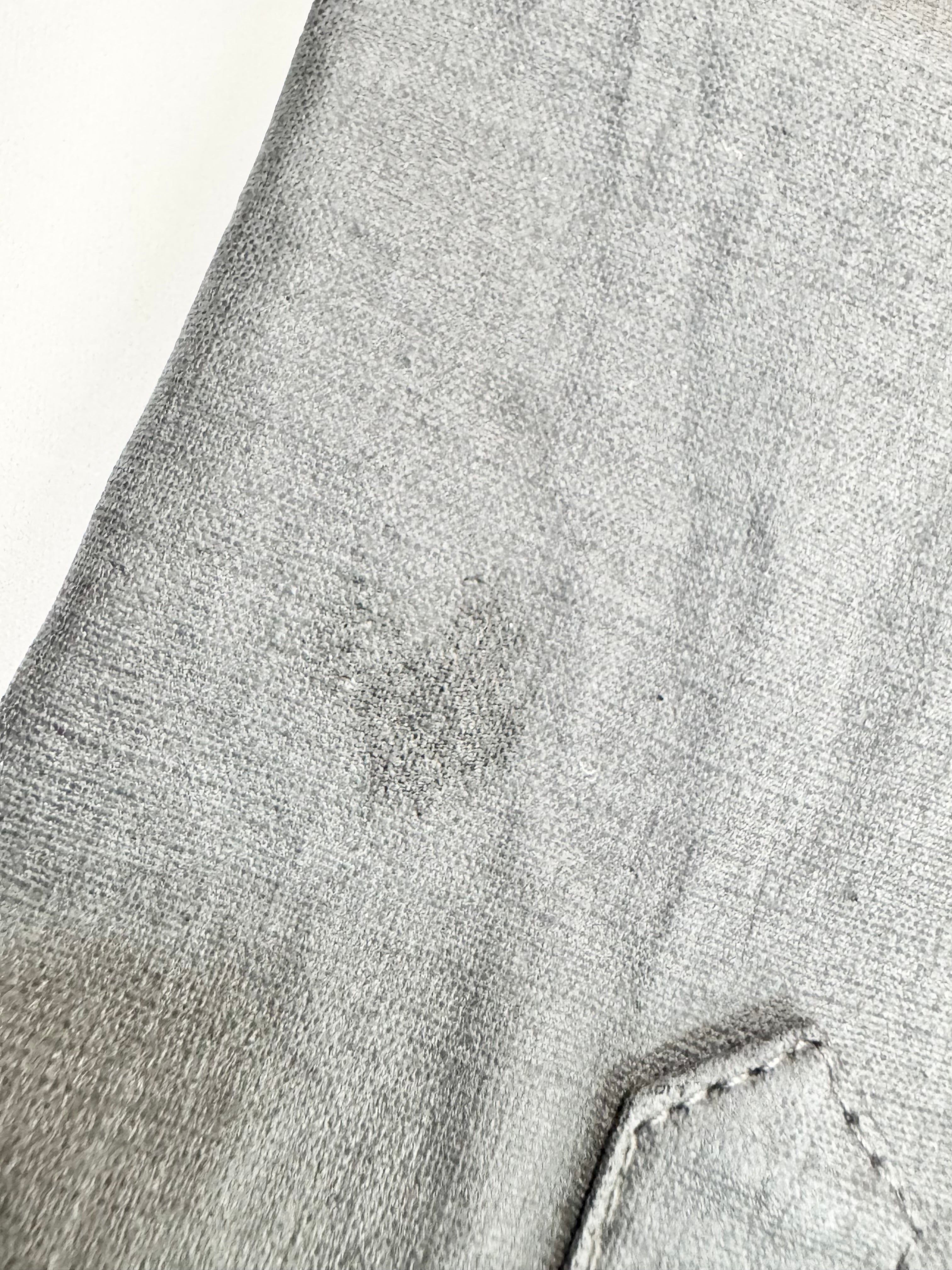 Nom*D Slate Grey Avant-Garde Linen Blend Cut Out Shirt - AU10/12