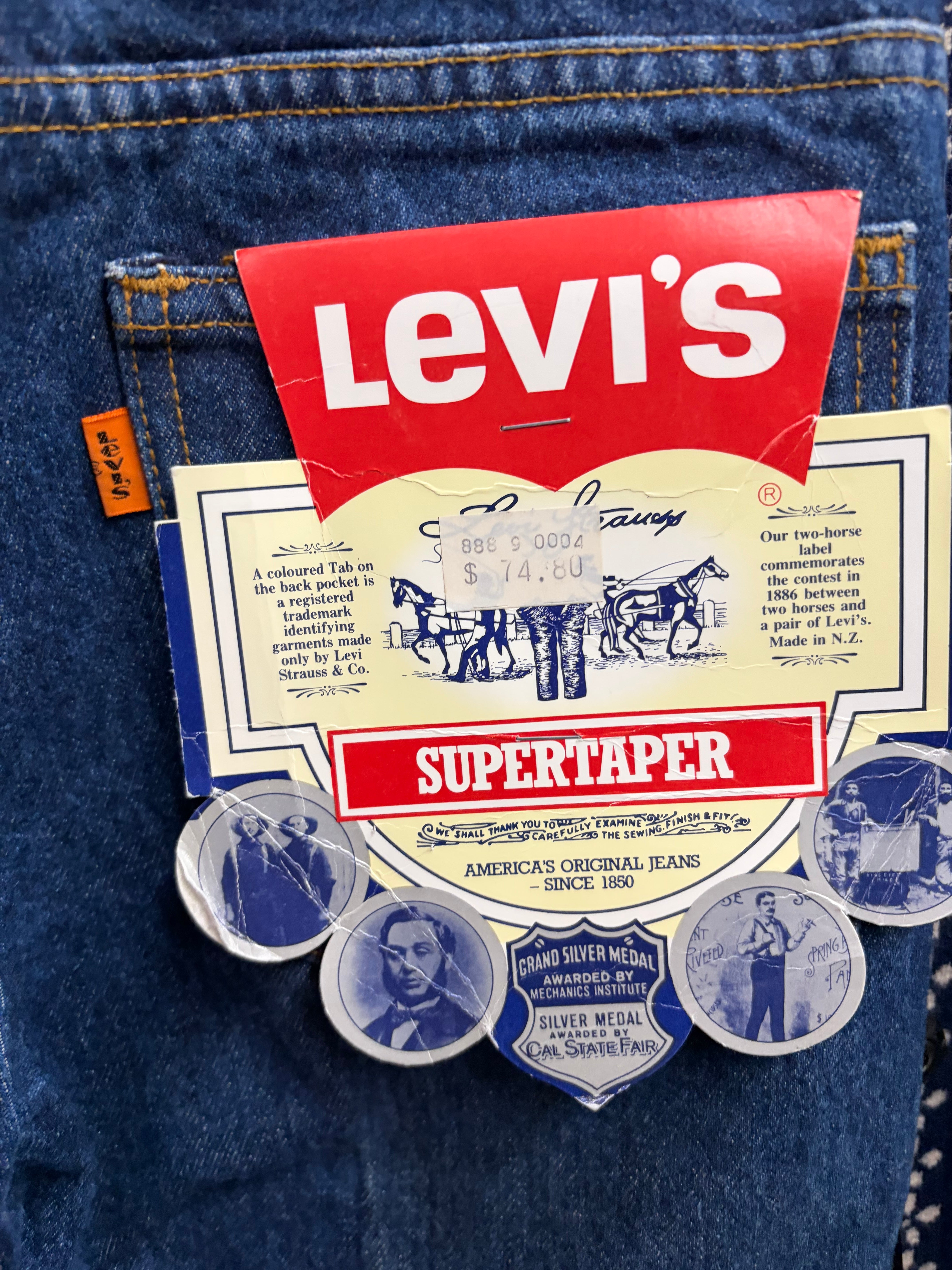 Levi's Blue 'Supertaper' Jeans - W72