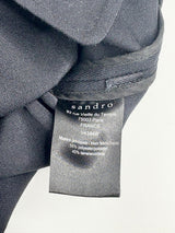 Sandro Black Wool-Blend Vest - 46