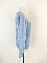 Altuzarra Winter Sky Blue Cashmere Twist Sweater - AU8/10