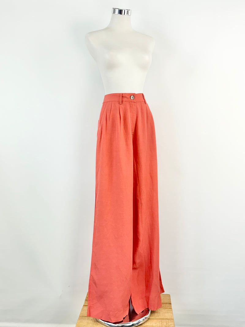 August 'Spencer' Wide Leg Persimmon Slacks - NWT - AU8