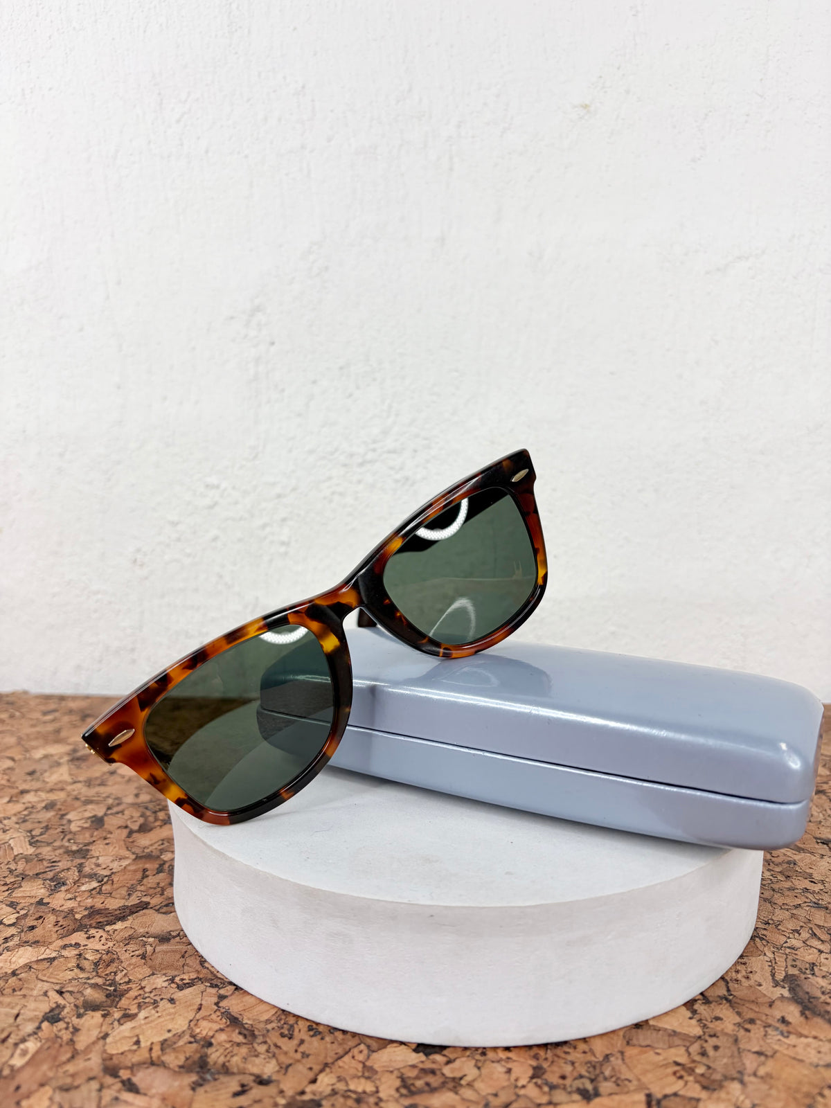 Vintage Bausch & Lomb Ray-Ban Tortoiseshell Wayfarer Sunglasses