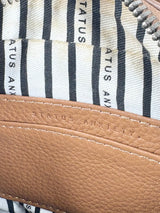 Status Anxiety Mocha 'The Ascendants' Grained Leather Crossbody Bag
