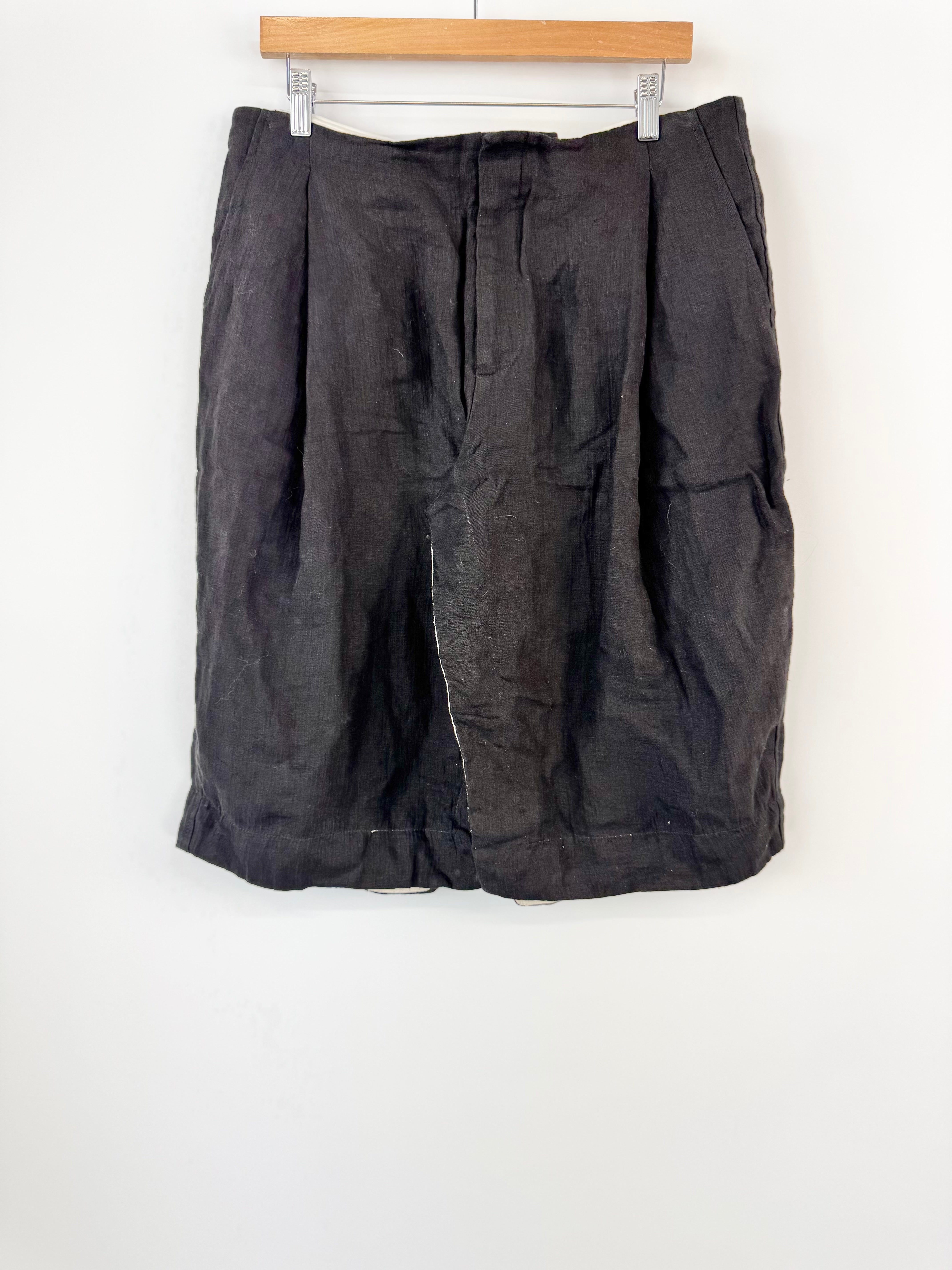 Bassike Black White Trim Skirt - AU12/14