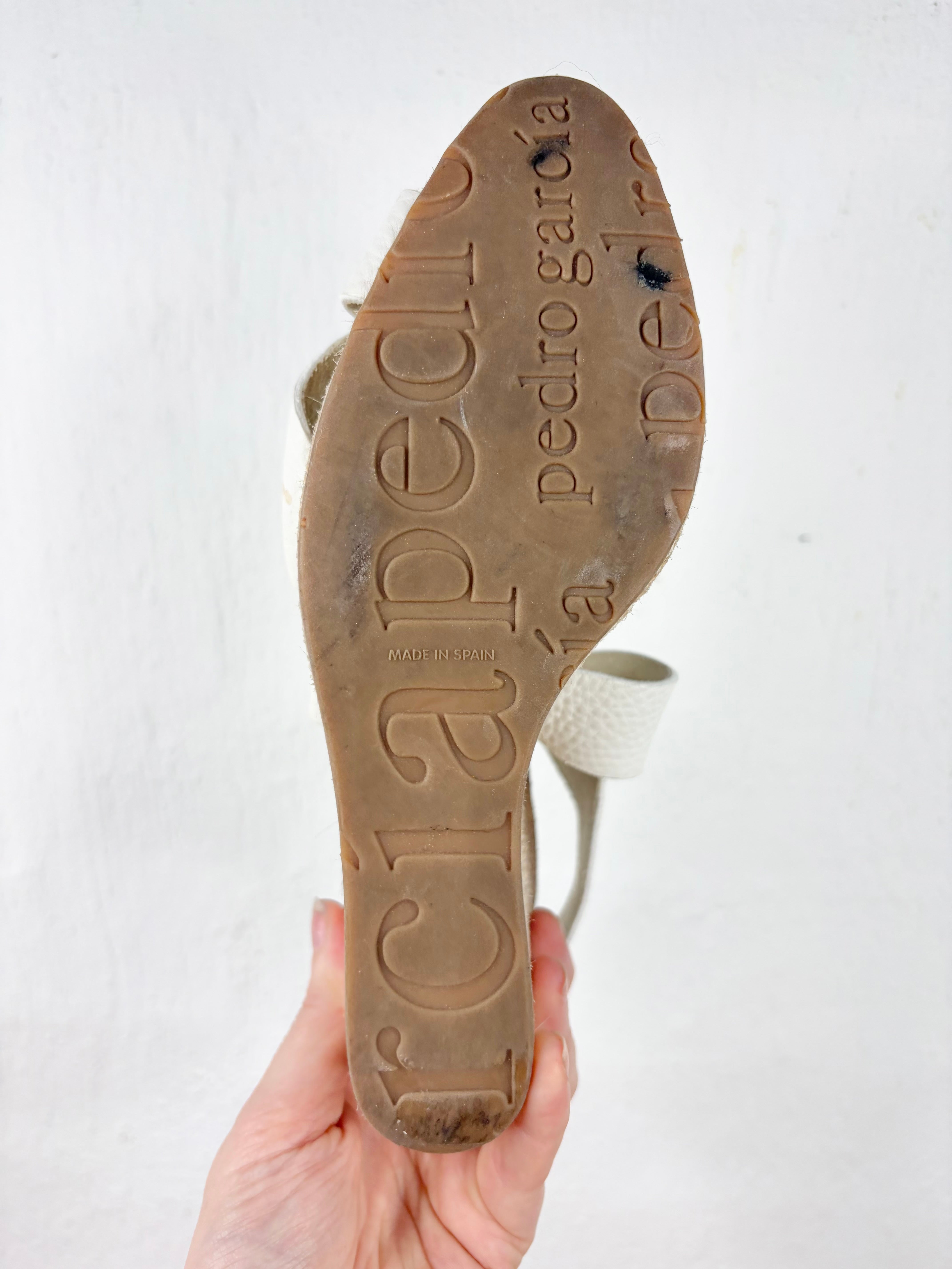 Pedro Garcia White Wedge - EU39
