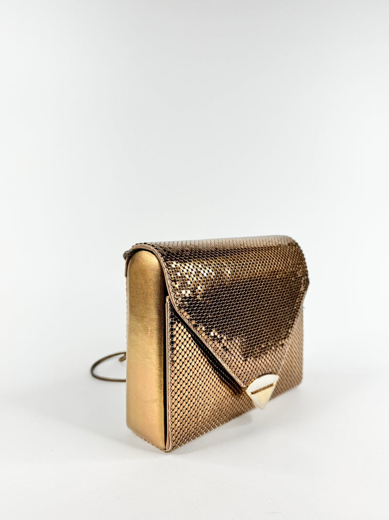 Vintage Whiting & Davis Bronze Mesh Bag