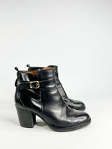 Kurt Geiger 'Sofie' Black Leather Ankle Boots - EU39