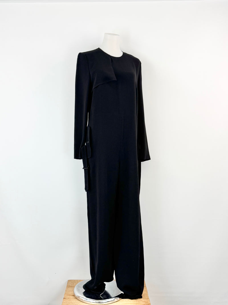 Max Mara Black Long Sleeve Jumpsuit - AU10