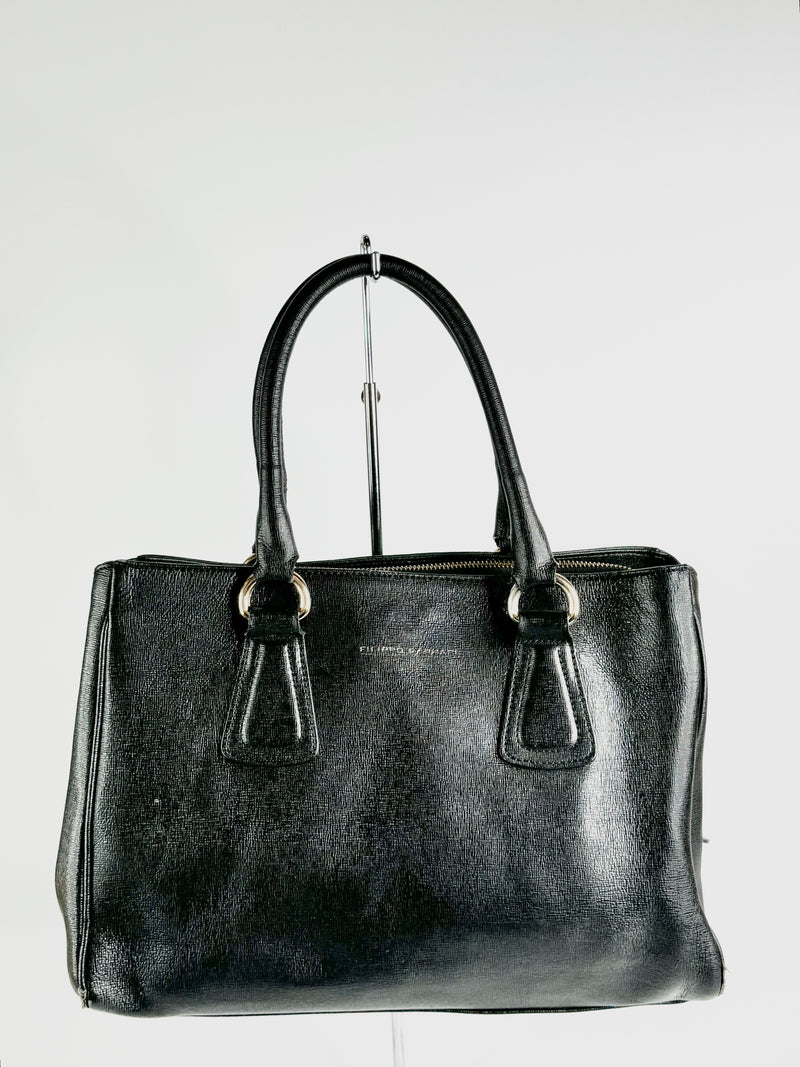 Vintage Filippo Raphael Textured Black Bag