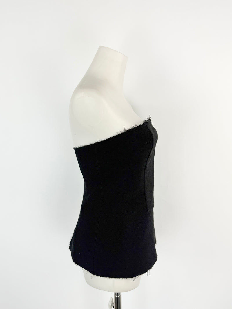 Christopher Esber Black Sleeveless Bustier - AU8