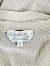 Max Mara Cotton Blend Silk Embellished Top - AU10