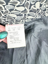 Vintage Karl Lagerfeld Floral Polyester Pleated Skirt - AU10