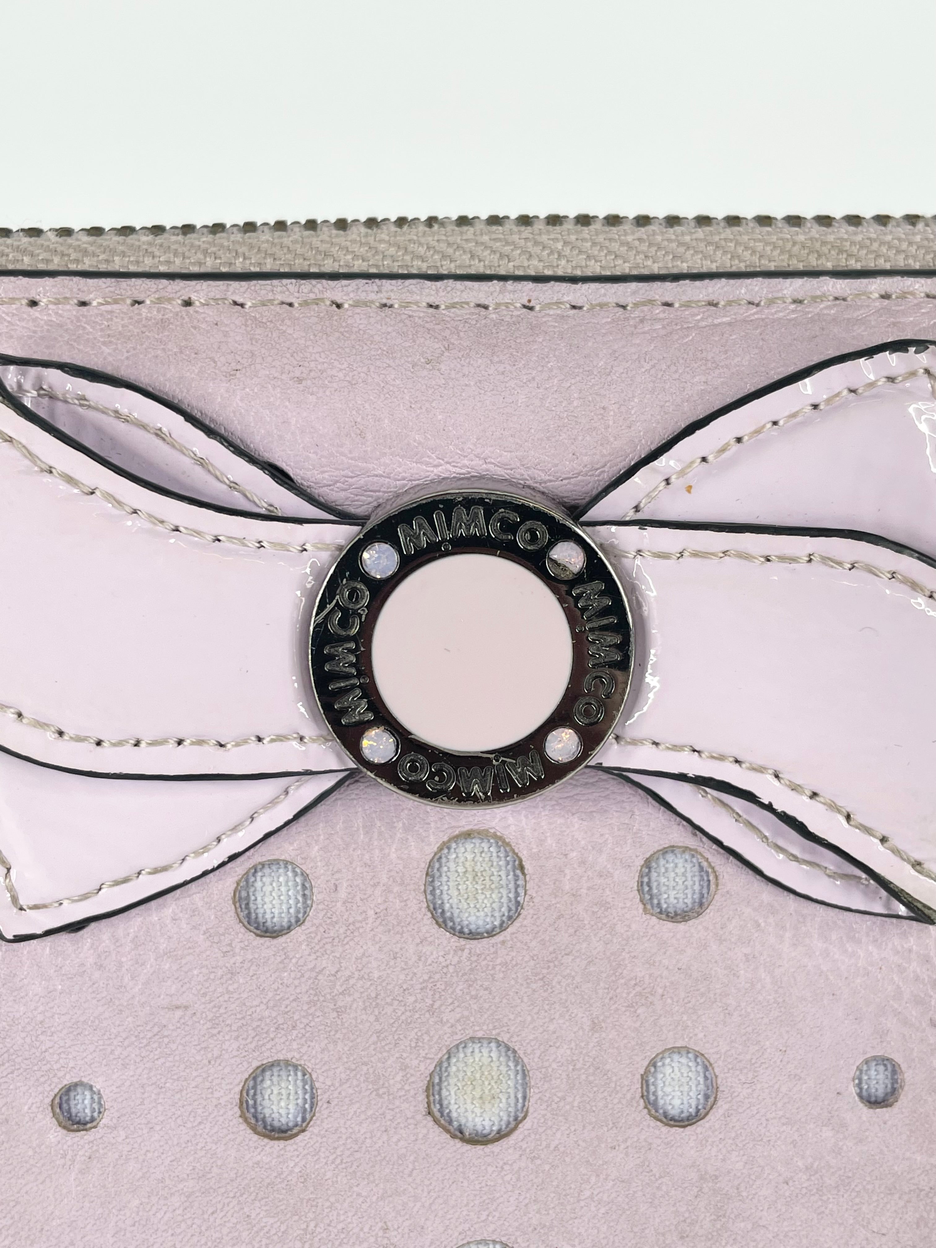 Mimco Lavender Leather Bow Wallet