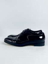 Doucal's Black Patent Leather Oxford Shoes - EU40