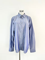 Ted Baker Blue Spot Jacquard Shirt NWT - 16.5