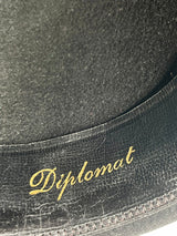 Royal Stetson Black Felted 'Diplomat' Trilby