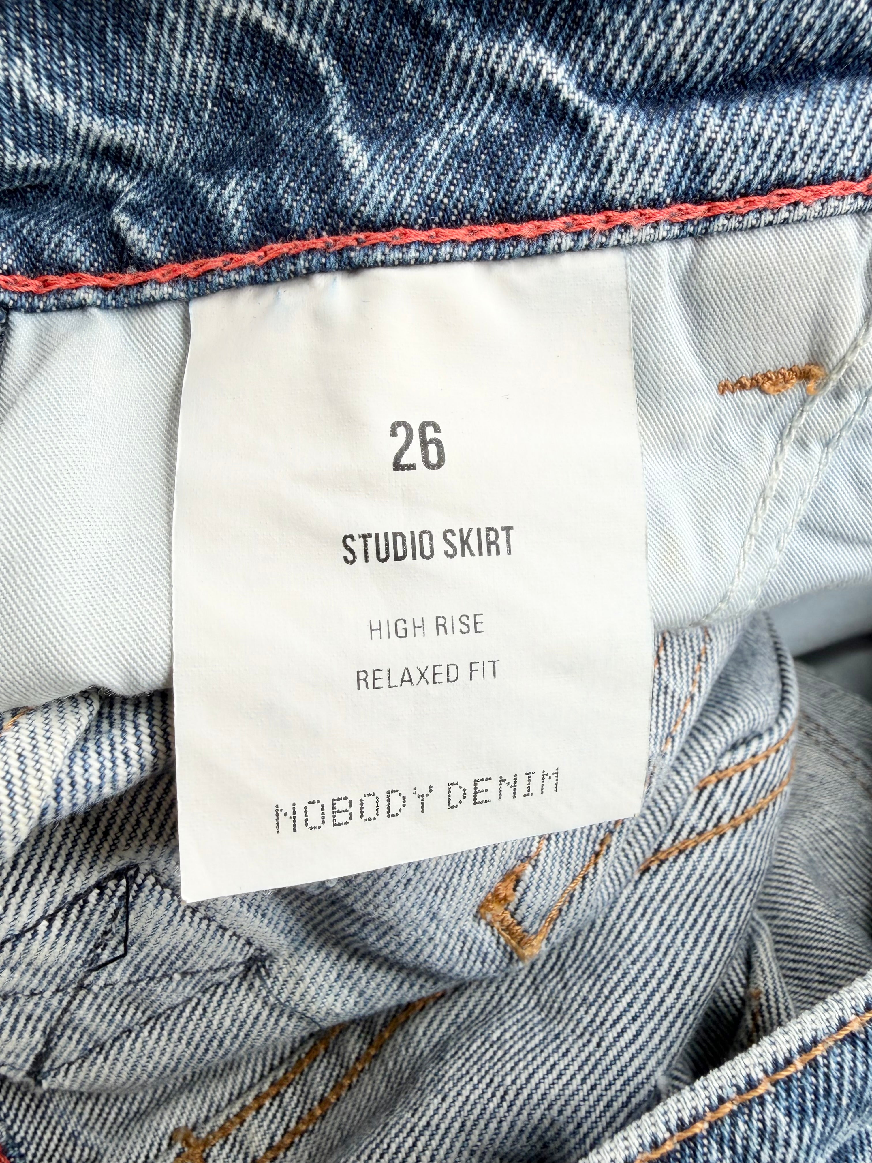 Nobody Denim Blue  'Studio Skirt' Miniskirt - 26