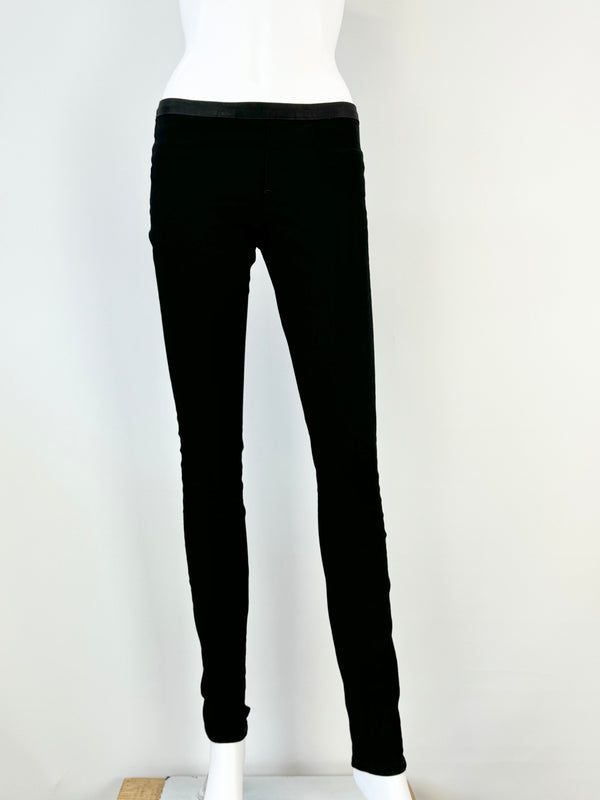 Helmut Lang Stretchy Black Low Rise Slacks - AU10