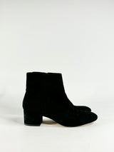 Halston Black Suede Ankle Boots - EU40