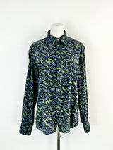 Paul Smith Green & Blue Patterned Shirt - S
