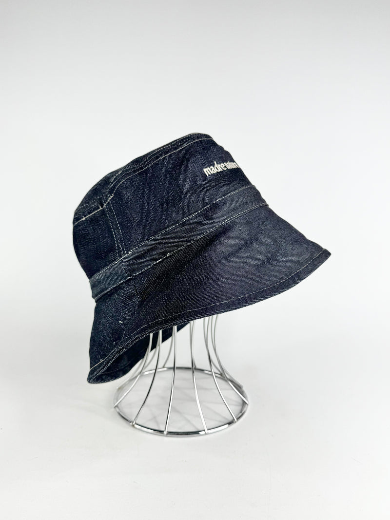 Madre Nature 'Happy Wonderer' Denim Bucket Hat NWT