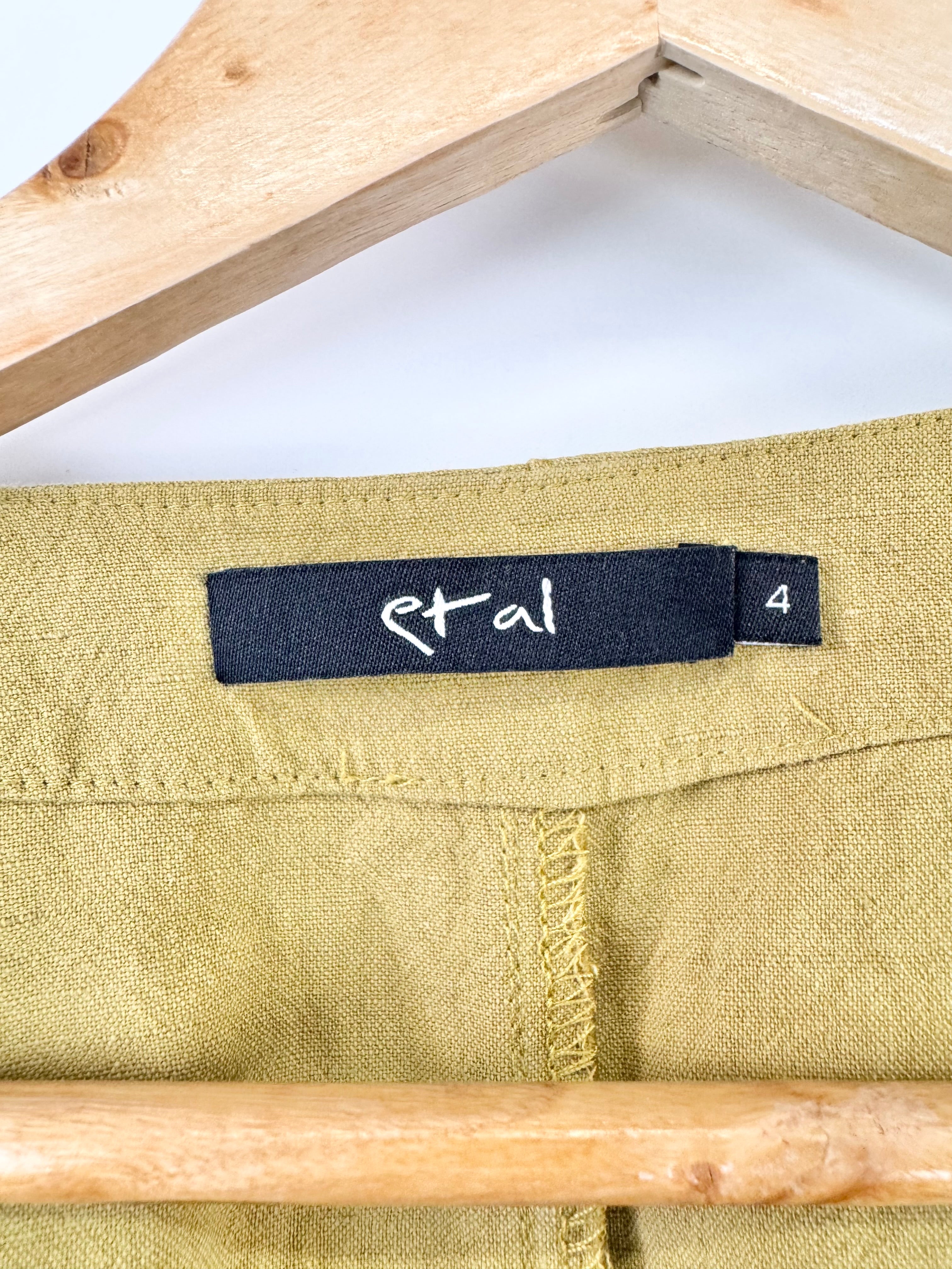 Et Al Chartreuse  V-Neck Maxi Dress - AU12/14