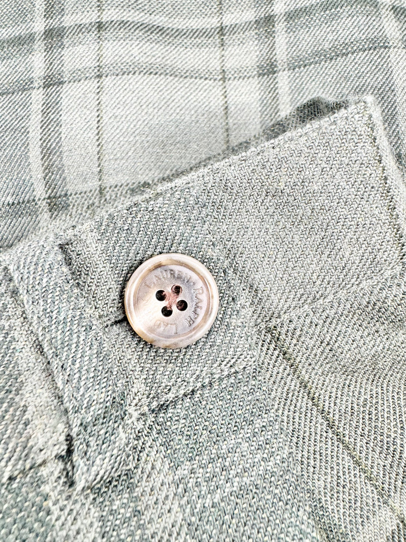 Lauren Ralph Lauren Forest Green Plaid Skirt - AU6