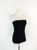 Christopher Esber Black Sleeveless Bustier - AU8