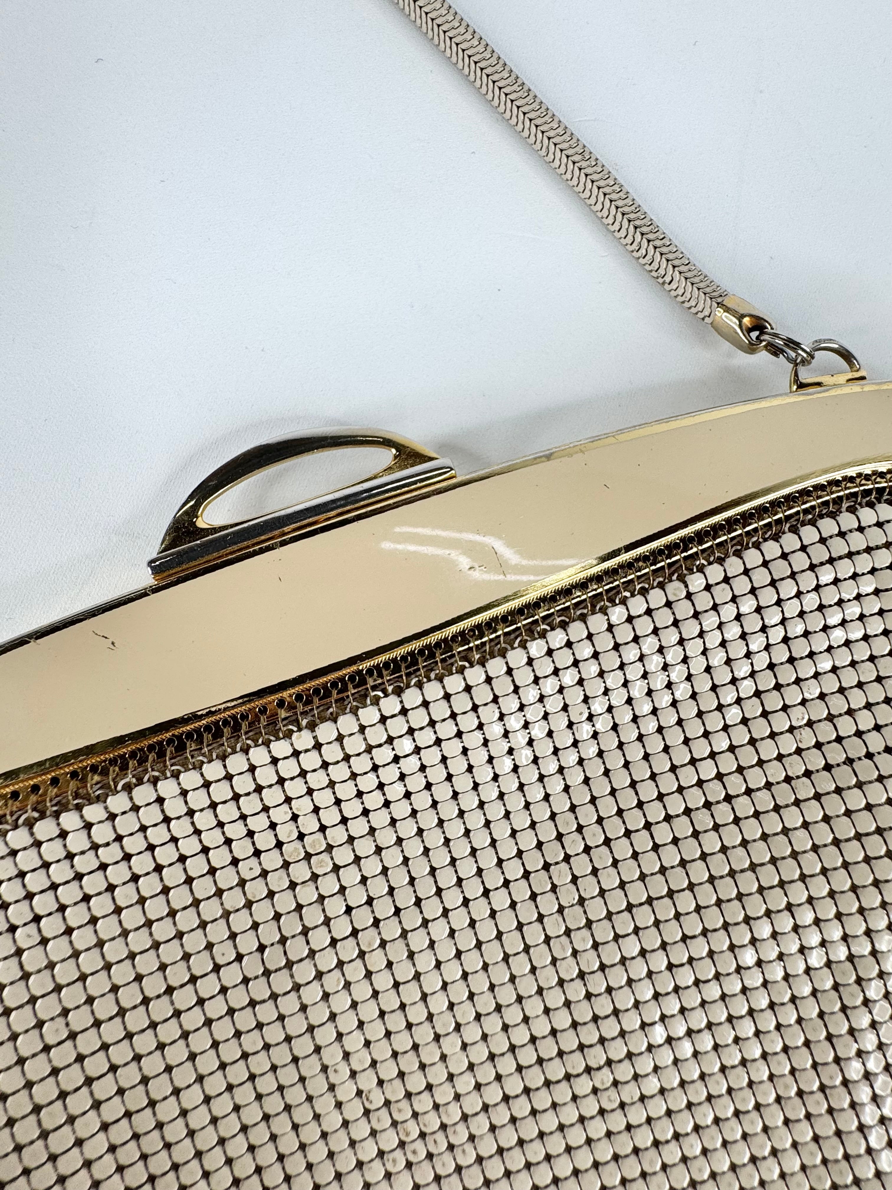 Vintage Upcycled Hand Painted Glomesh Bag