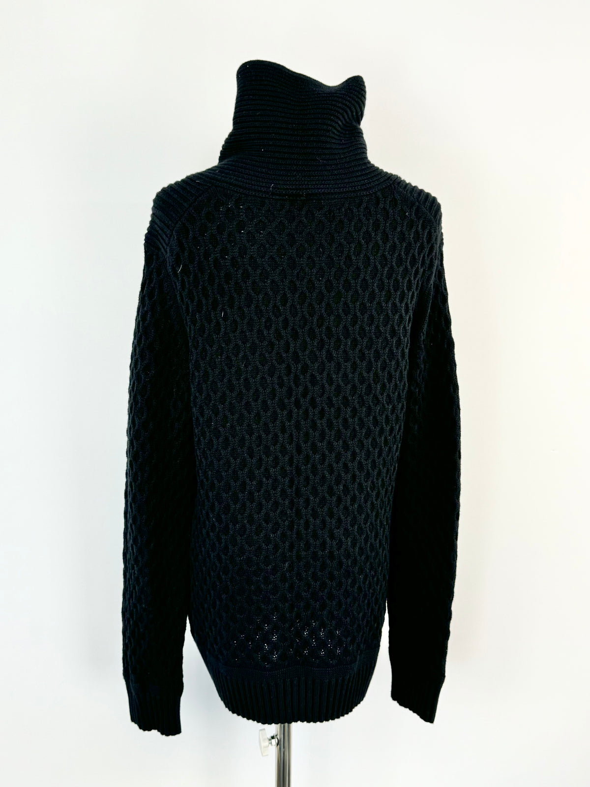 Armani Exchange Black Wool Jumper - L