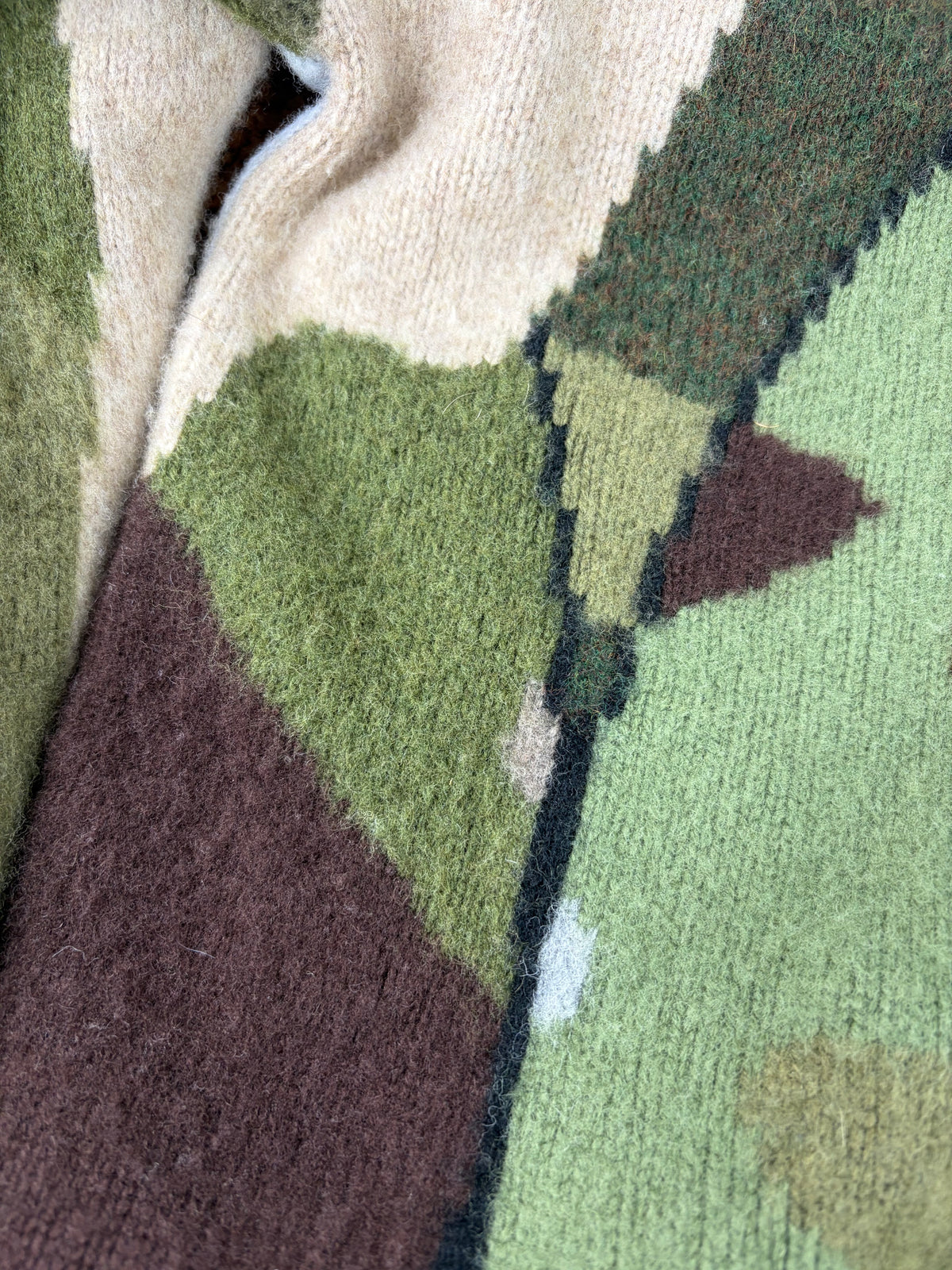 Sacai x KAWS Abstract Camo Wool Jumper - AU8