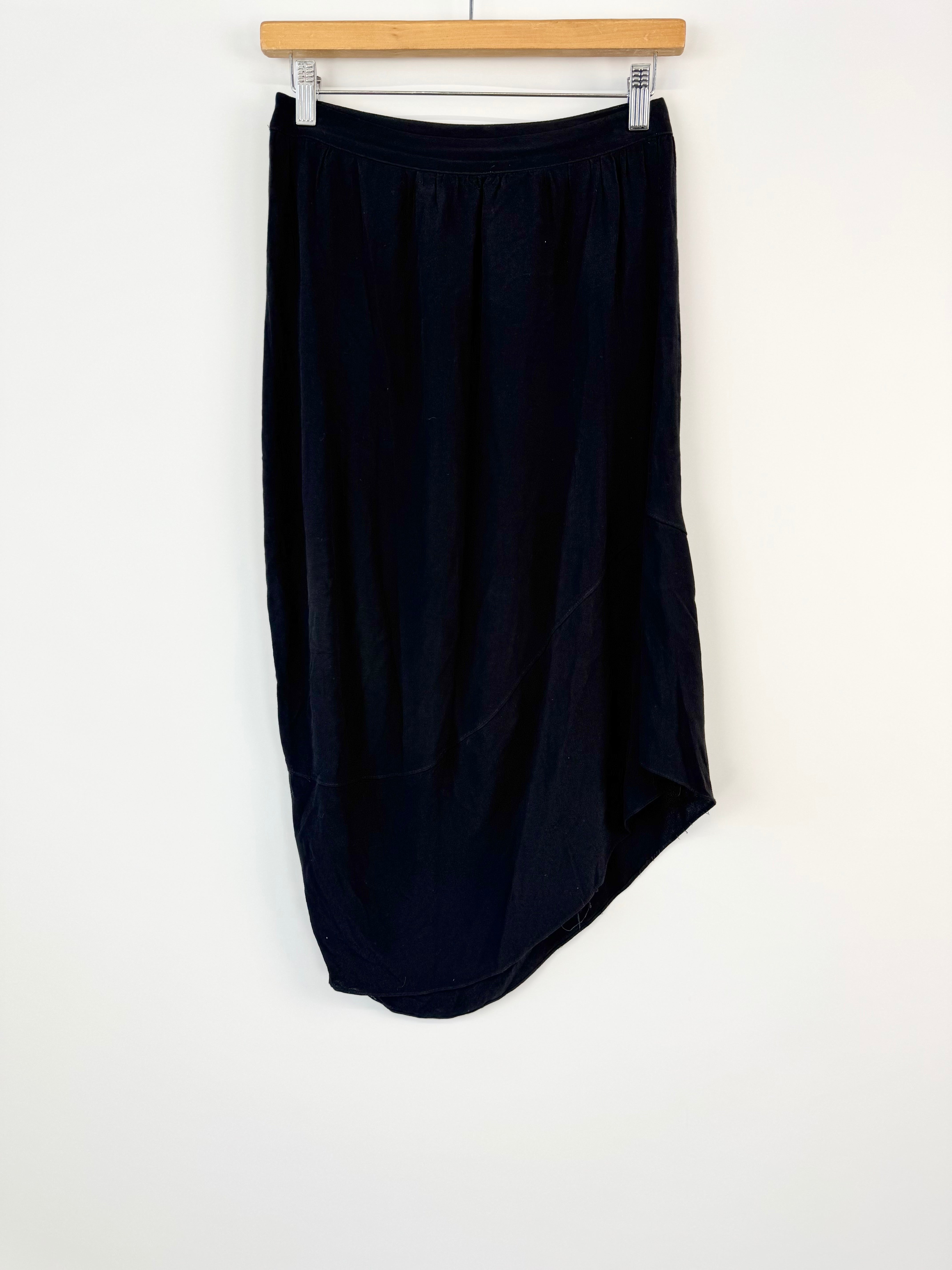 BUL BLACK Asymmetrical Midi SKIRT - AU6
