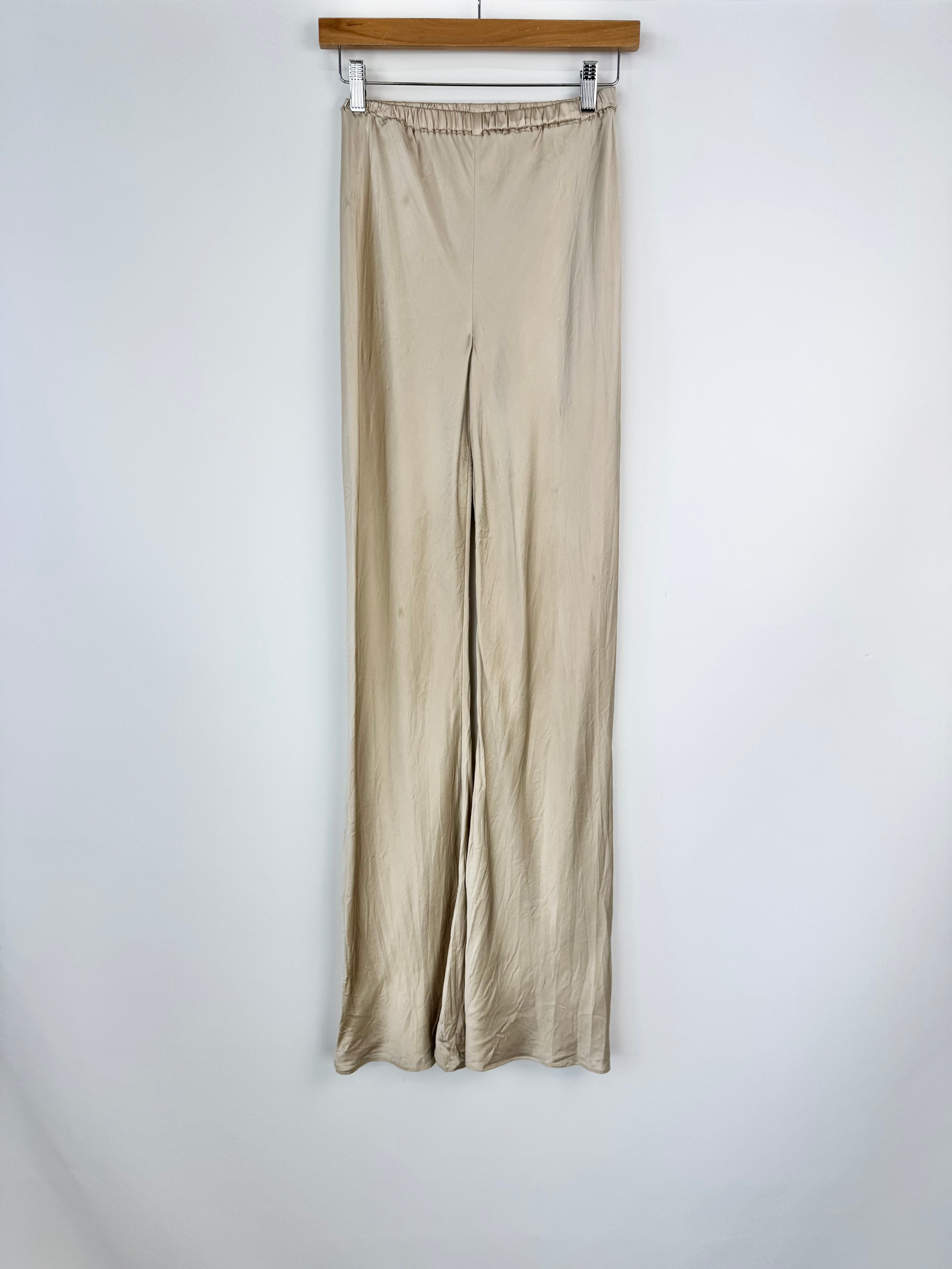 Silk Laundry Vanilla Creme Wise Leg Slacks - AU6/8