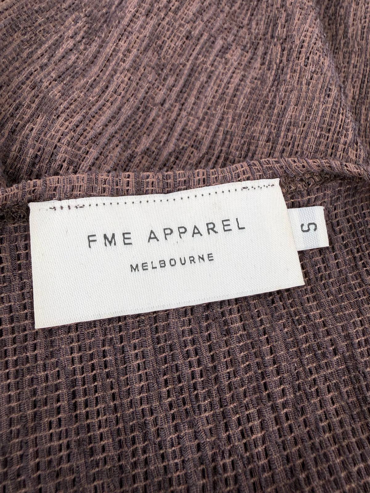 FME Apparel Brown Crepe Stretch Dress - AU8