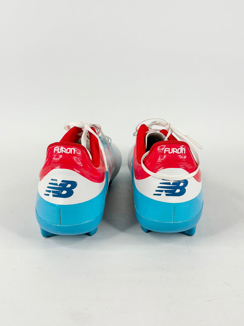 New Balance Furon White, Blue & Red Football Cleats - EU44