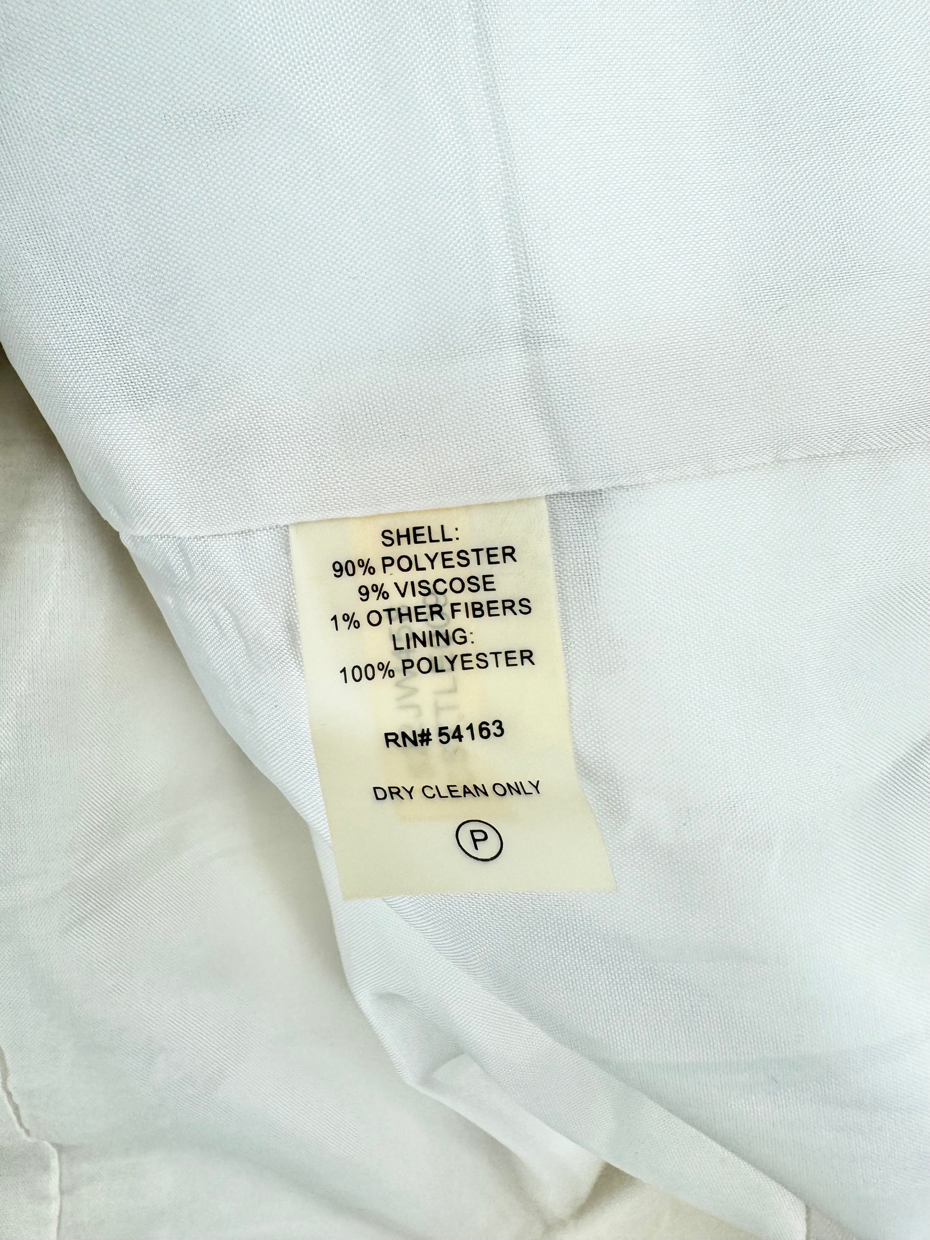 Calvin Klein Silver, White & Cream Woven 2 Pce Suit - AU10