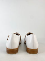Bared White & Tan Loafers - EU42
