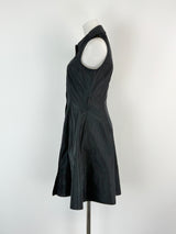 Staud Black Sleeveless Polyester Shirt-Dress - AU8/10