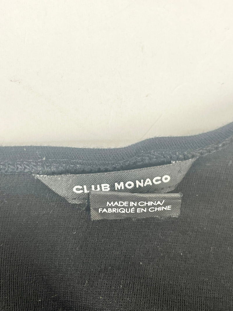 Club Monaco Black Long Sleeve Midi Dress - AU10