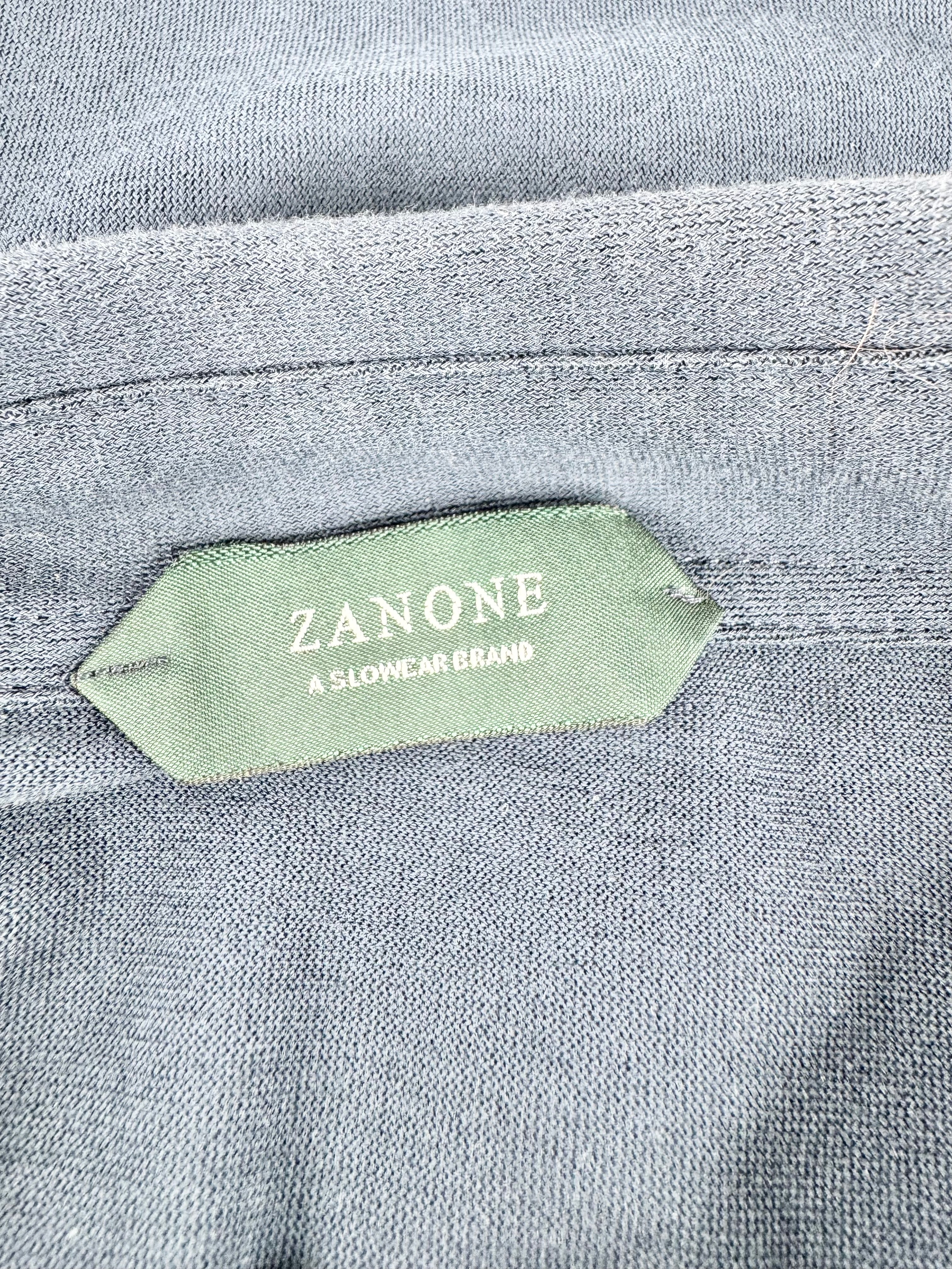 Zanone Blue Long Sleeve Top - M