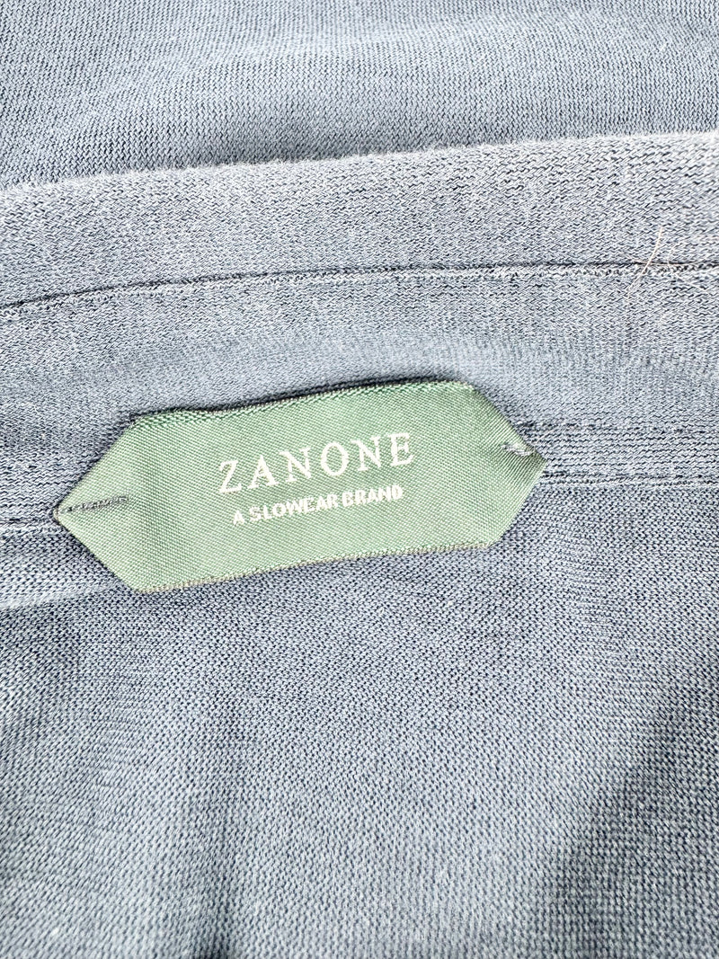 Zanone Blue Long Sleeve Top - M
