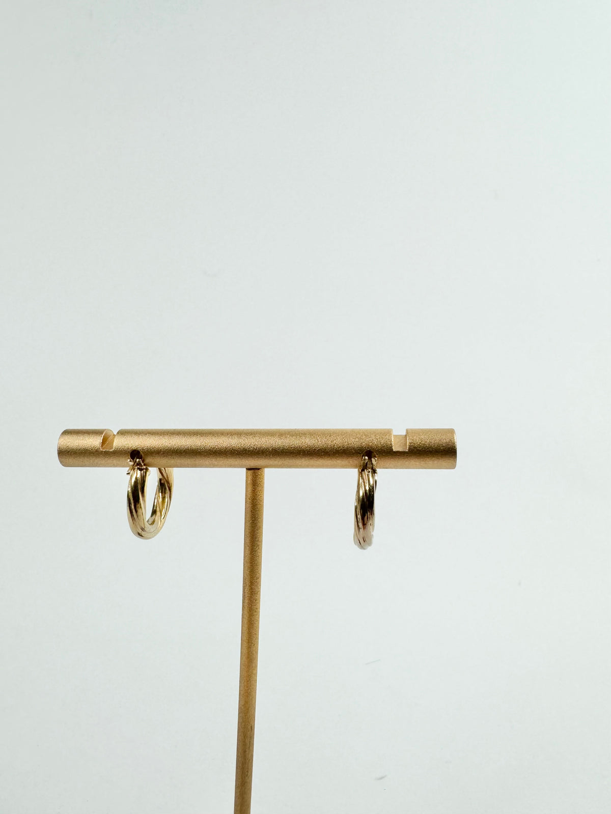 9ct Gold Twisted Hoop Earrings