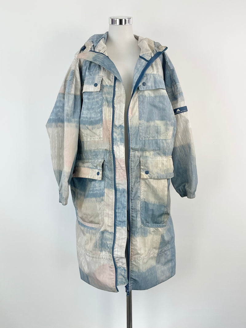 Adidas x Stella McCartney Vista Blue Printed Parka - AU8