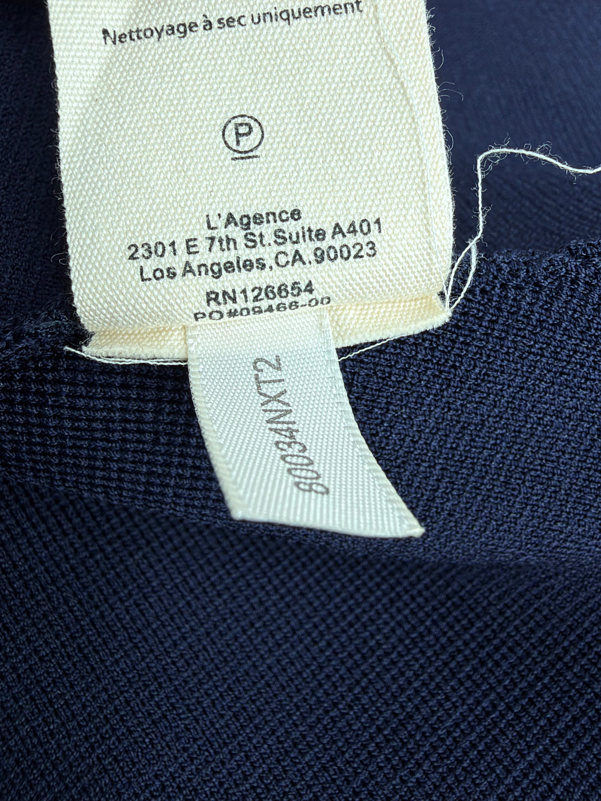 L'Agence Midnight Blue Knit Blazer - AU8/10