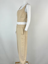 Dot. the Label Beige Crop Top & Pants Set - AU10