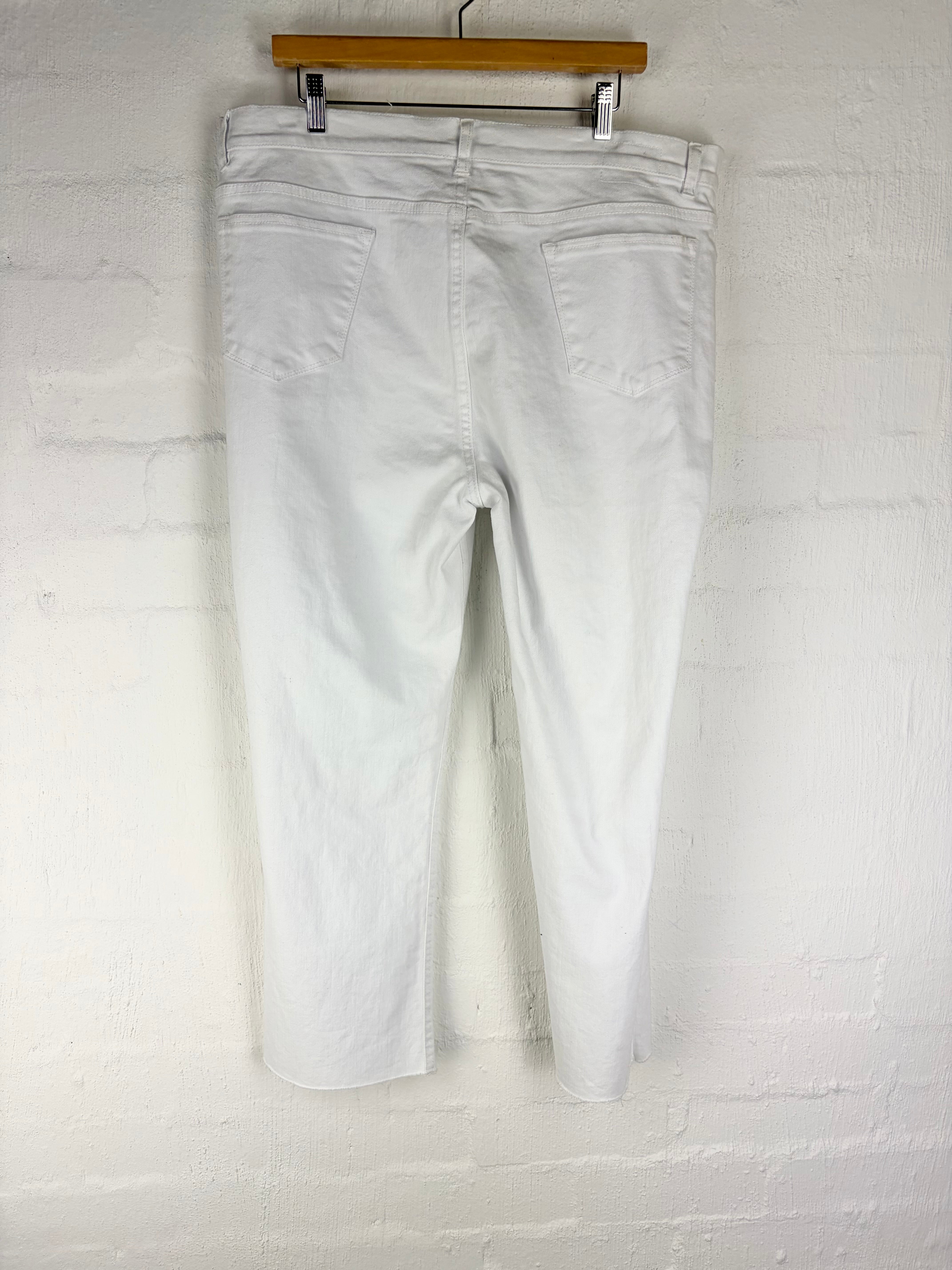 Sass Denim White Jeans - AU16/18