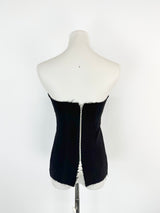 Christopher Esber Black Sleeveless Bustier - AU8