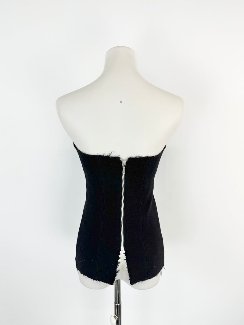 Christopher Esber Black Sleeveless Bustier - AU8