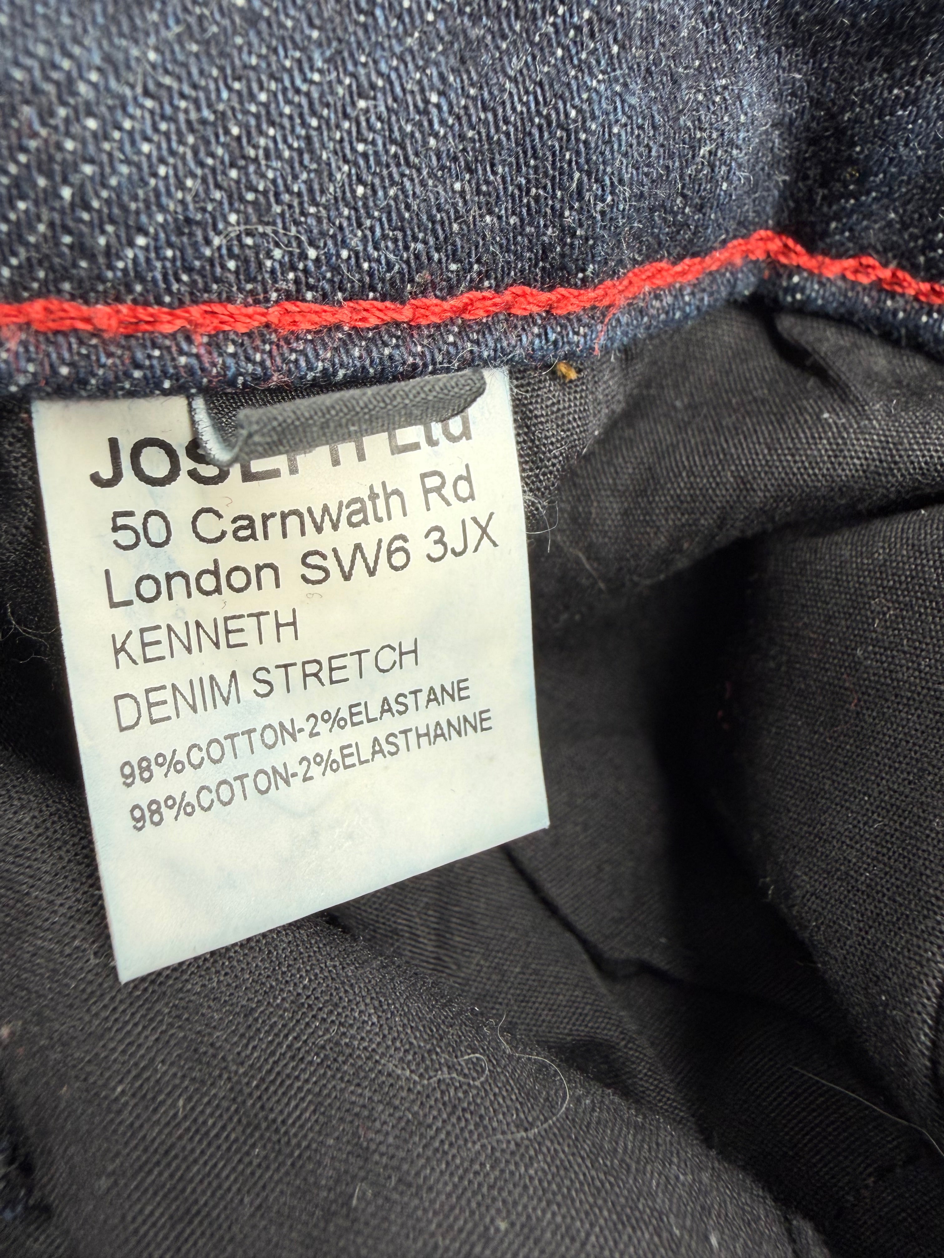 Joseph Dark Denim Skirt with Red Stitching - AU10